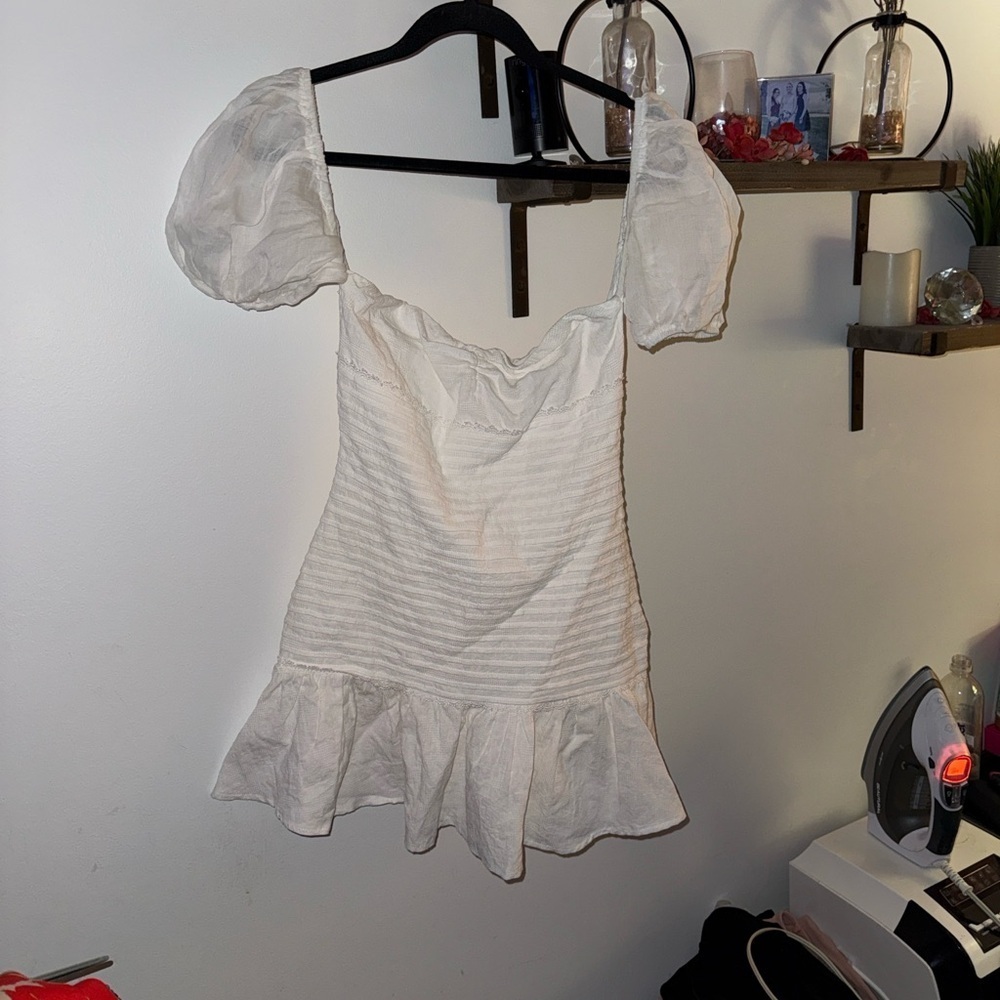 Hello Molly Ivory Textured Dress